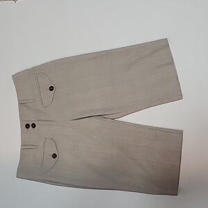 bebe coral/brown glen plaid Bermuda shorts, size 4